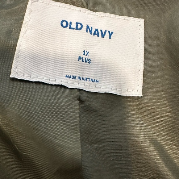 Old Navy Casual Utility Military Jacket Army Green Women's Size 2X Snap Closure. - Picture 8 of 13